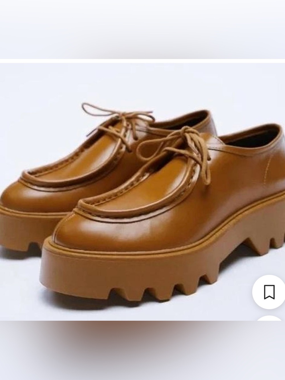 Zara Loafers in Cognac Brown